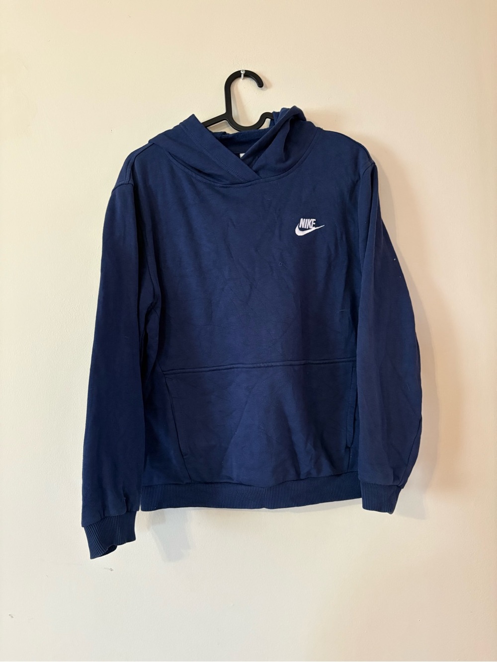 Nike Boys Essential Navy Blue Pullover Hoodie Large
